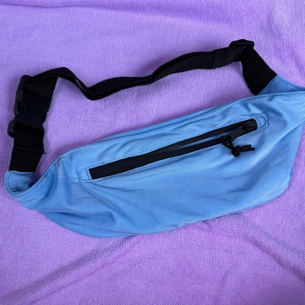 Blue Fanny Pack with Black Strap TRIANGL
